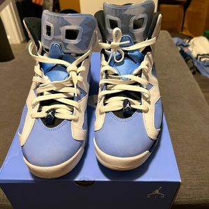 Jordan 6 - university blue (unc 6) size 11.5